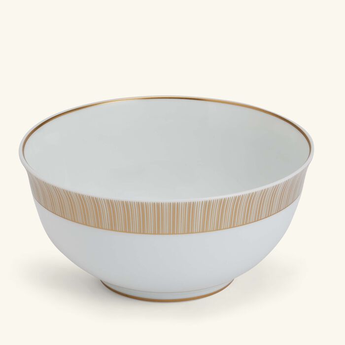 bernardaud sol soup bowl round gold 17cm