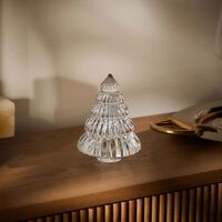 باكارا منحوتة نويل على شكل شجرة كريسماس صغيرة شفافة