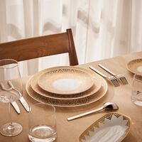 برناردو طبق السلطات فينيس دائري باللون الذهبي 21 سم