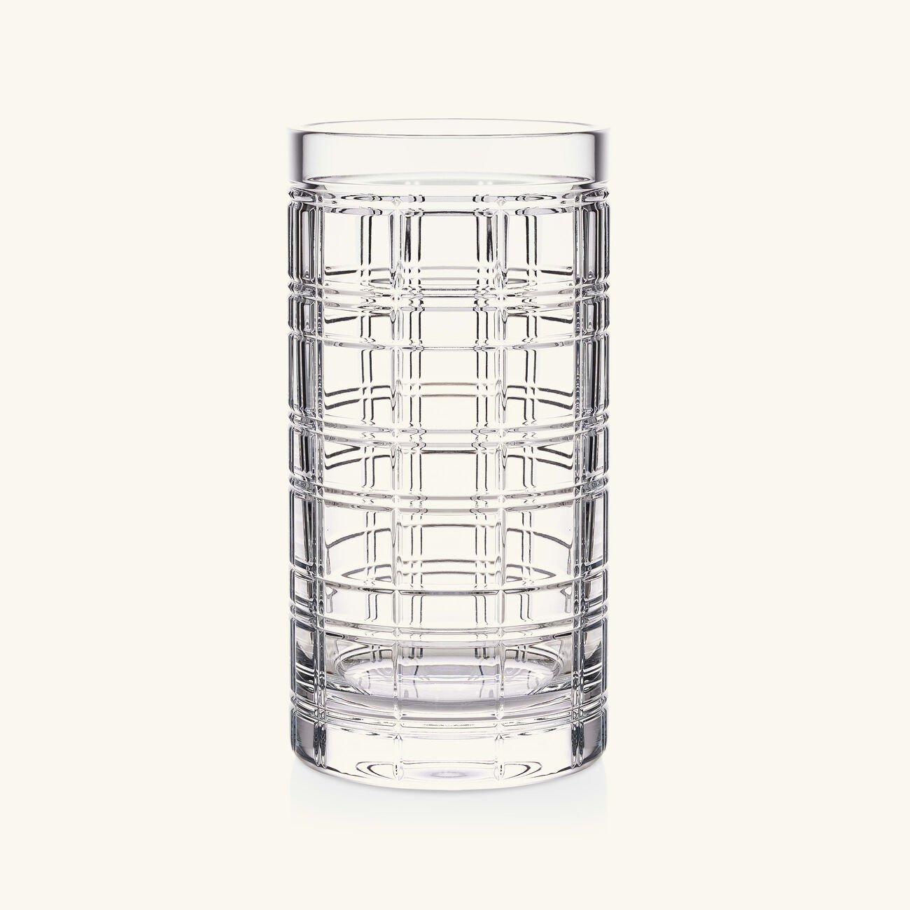 ralph lauren home hudson plaid vase small clear