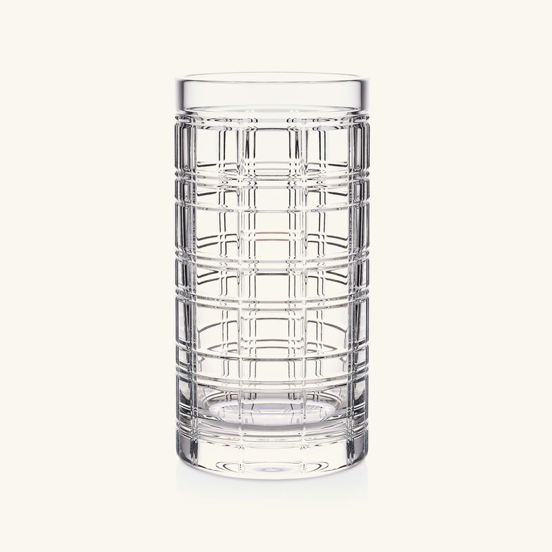 ralph lauren home hudson plaid vase small clear