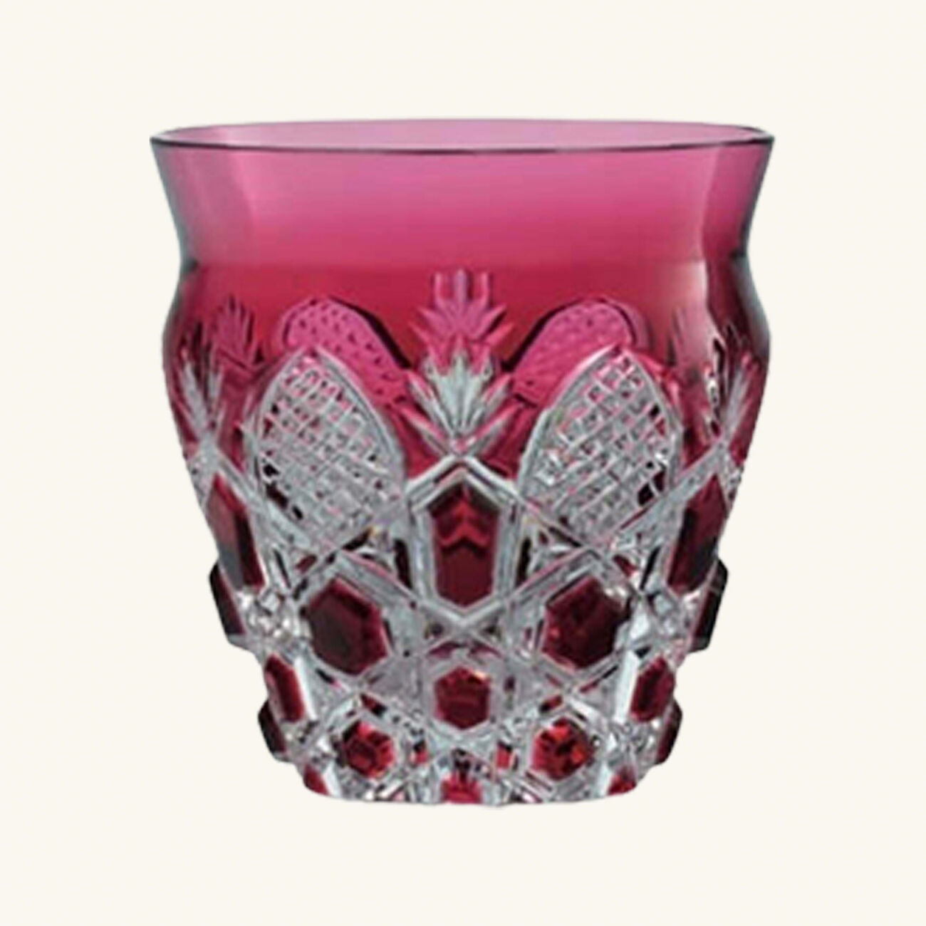 baccarat tsar drinking glass pink