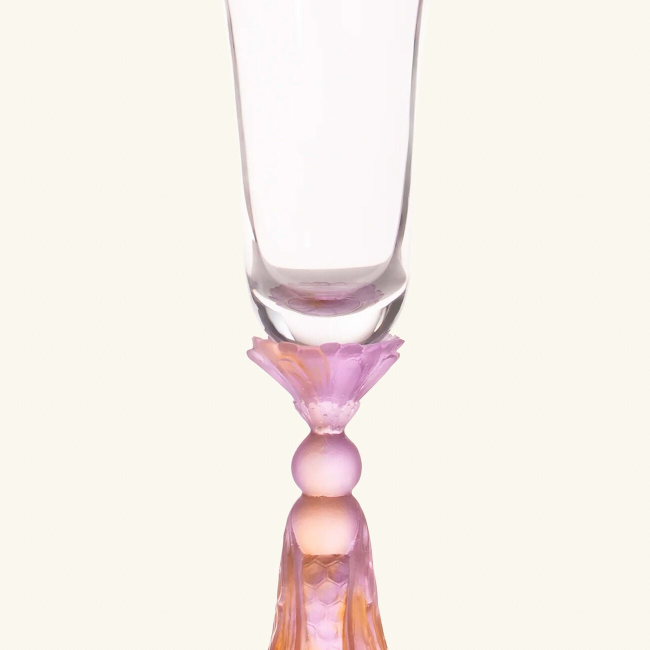 Or d'Abeille Champagne Glasses Pink Set Of 2 daum or d abeille champagne glasses pink set of 2