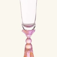 Or d'Abeille Champagne Glasses Pink Set Of 2 daum or d abeille champagne glasses pink set of 2
