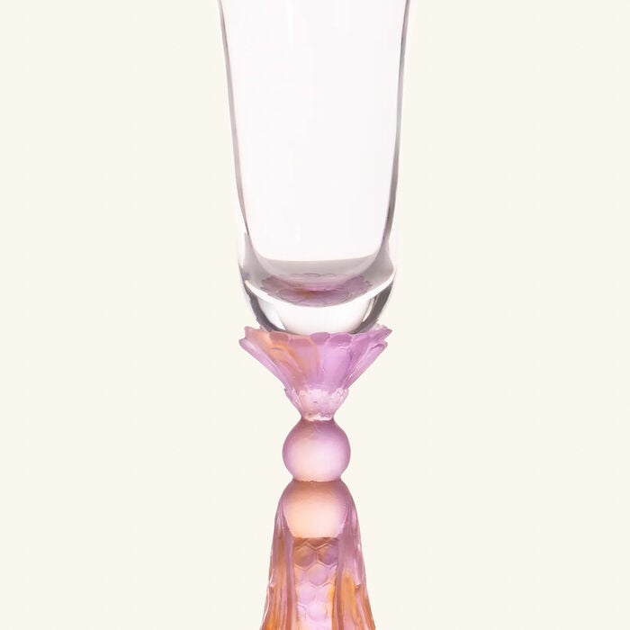 Or d'Abeille Champagne Glasses Pink Set Of 2 daum or d abeille champagne glasses pink set of 2
