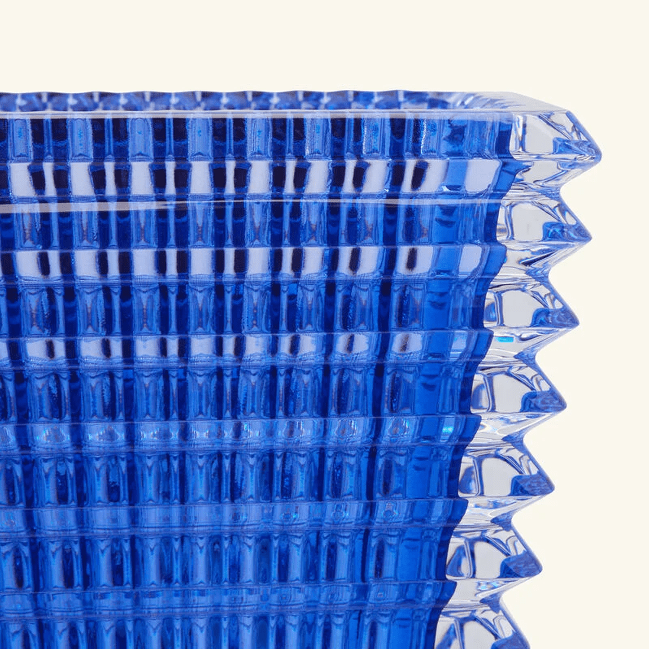 باكارا مزهرية آي مستطيلة صغيرة زرقاء