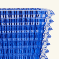 باكارا مزهرية آي مستطيلة صغيرة زرقاء