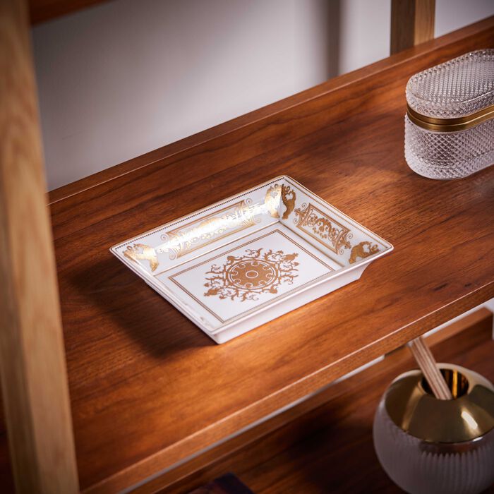 Aux Rois Ashtray Rectangular Gold bernardaud aux rois ashtray rectangular gold