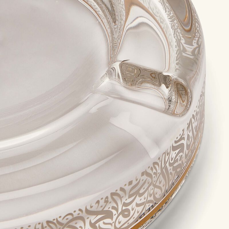 دملاج منفضة نغم دائرية صغيرة باللون الذهبي