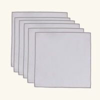 Boho Napkin White Set Of 6 catherine denoual boho napkin white set of 6