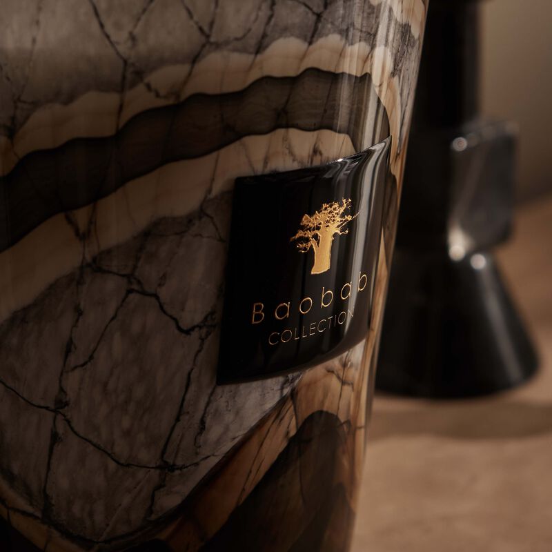 baobab collection stones marble candle max 24