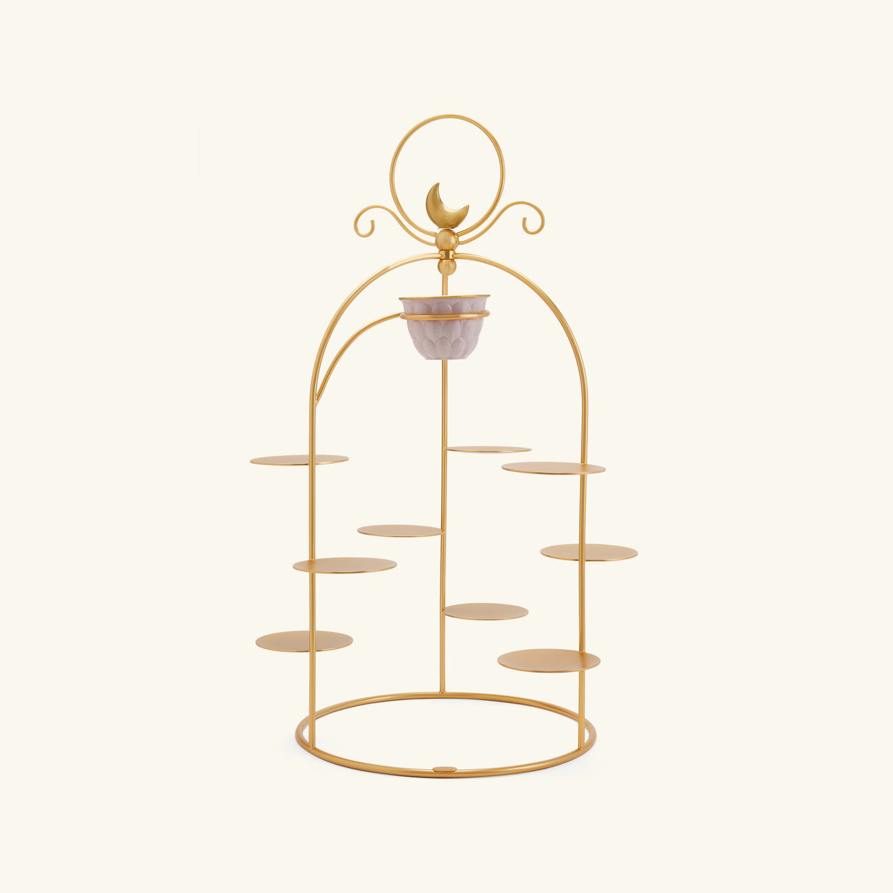 Peacock Extravaganza Pastry Stand & Coffee Cup Holder Gold villari peacock extravaganza pastry stand coffee cup holder gold