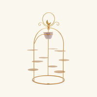 Peacock Extravaganza Pastry Stand & Coffee Cup Holder Gold villari peacock extravaganza pastry stand coffee cup holder gold