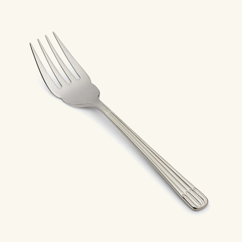 christofle osiris serving fork stainless steel