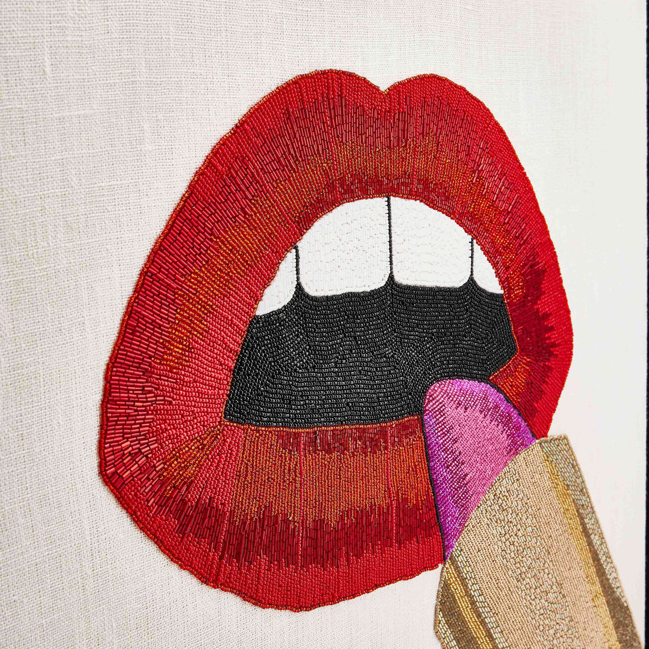 jonathan adler lipstick beaded wall art