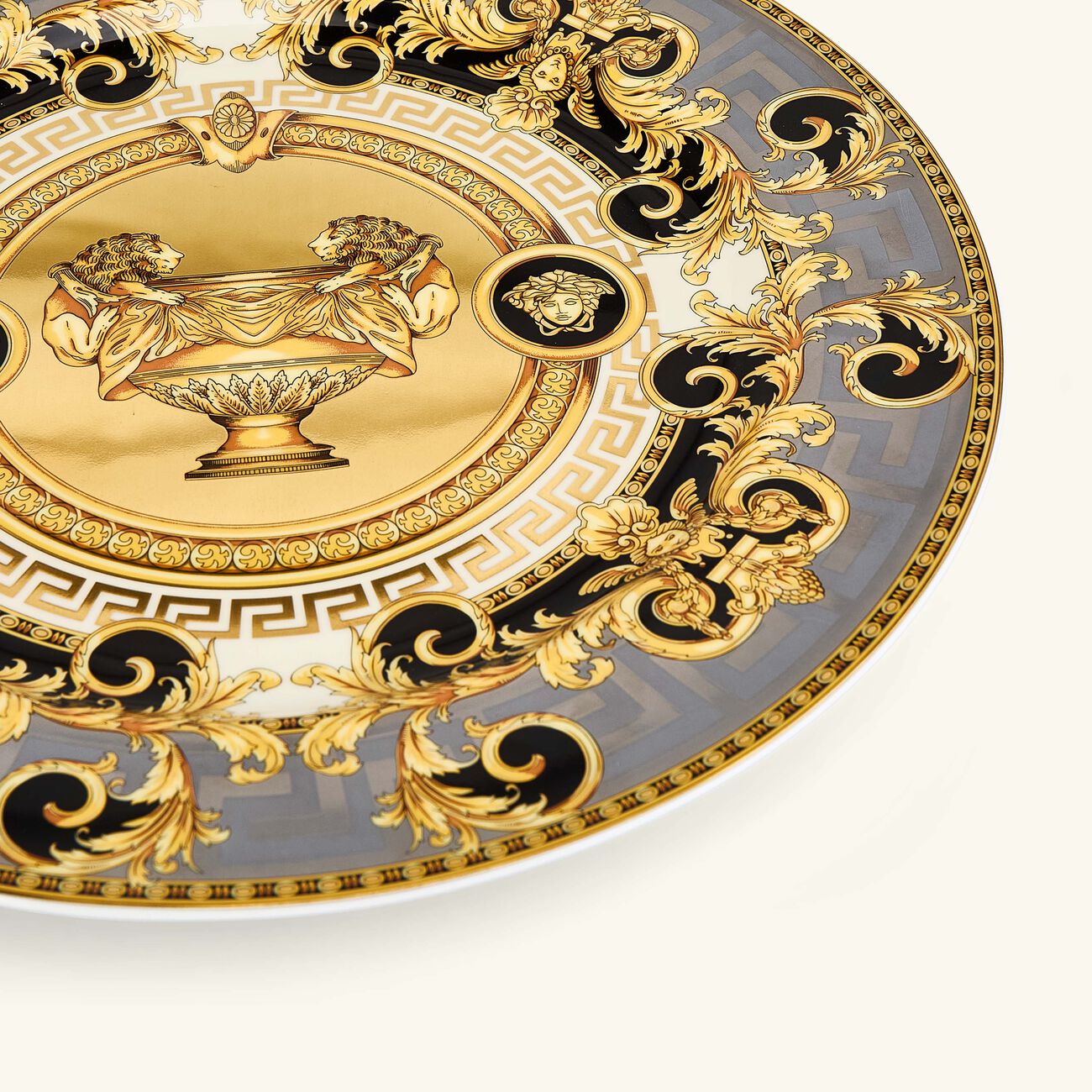 versace prestige gala underplate round gold 30cm