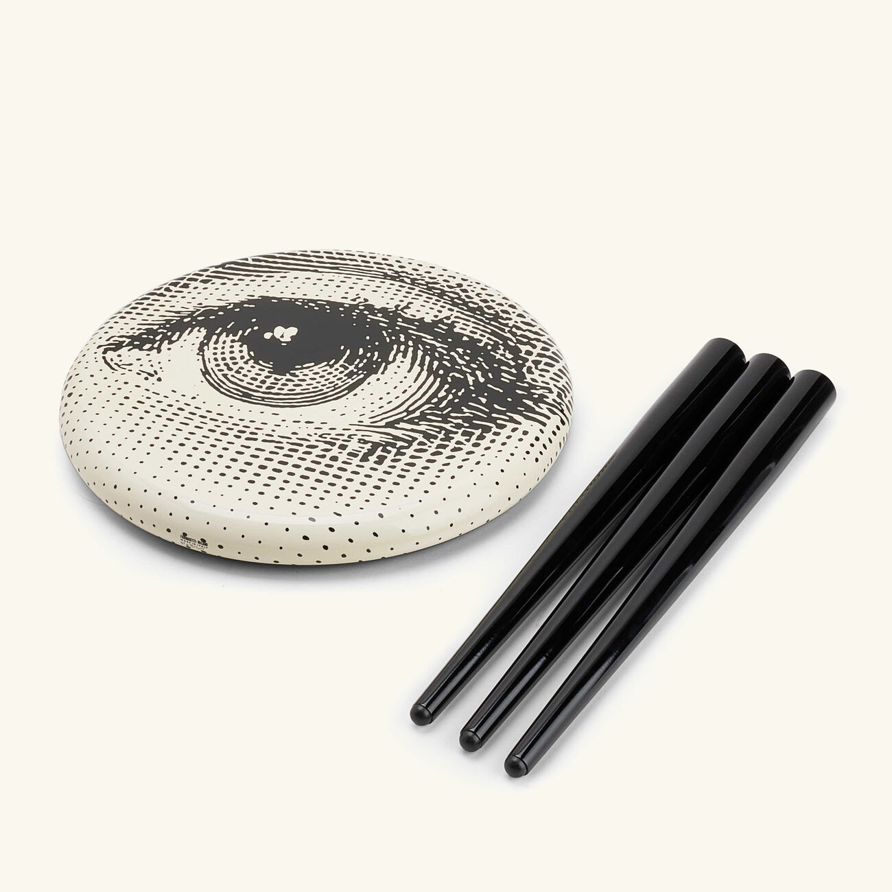 fornasetti occhio stool grey