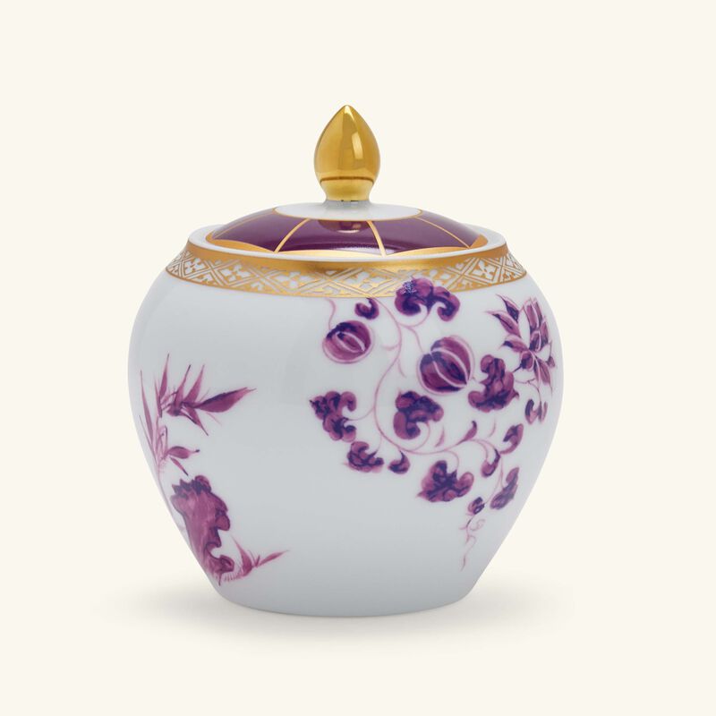 bernardaud prunus sugar bowl pink