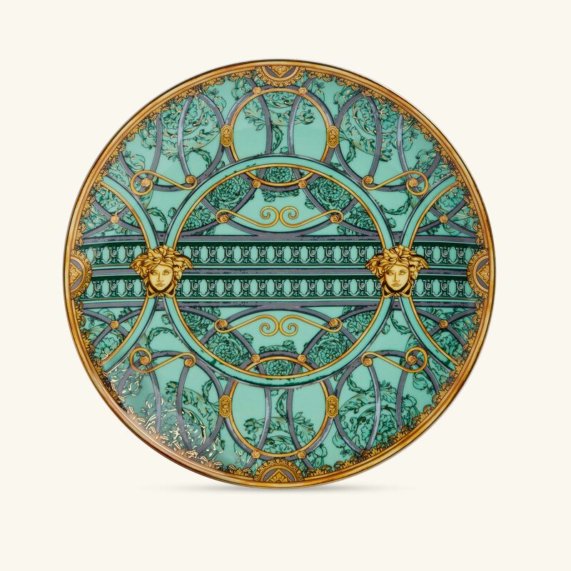 فيرساتشي طبق سكالا ديل بالاتسو دائري أخضر 21 سم