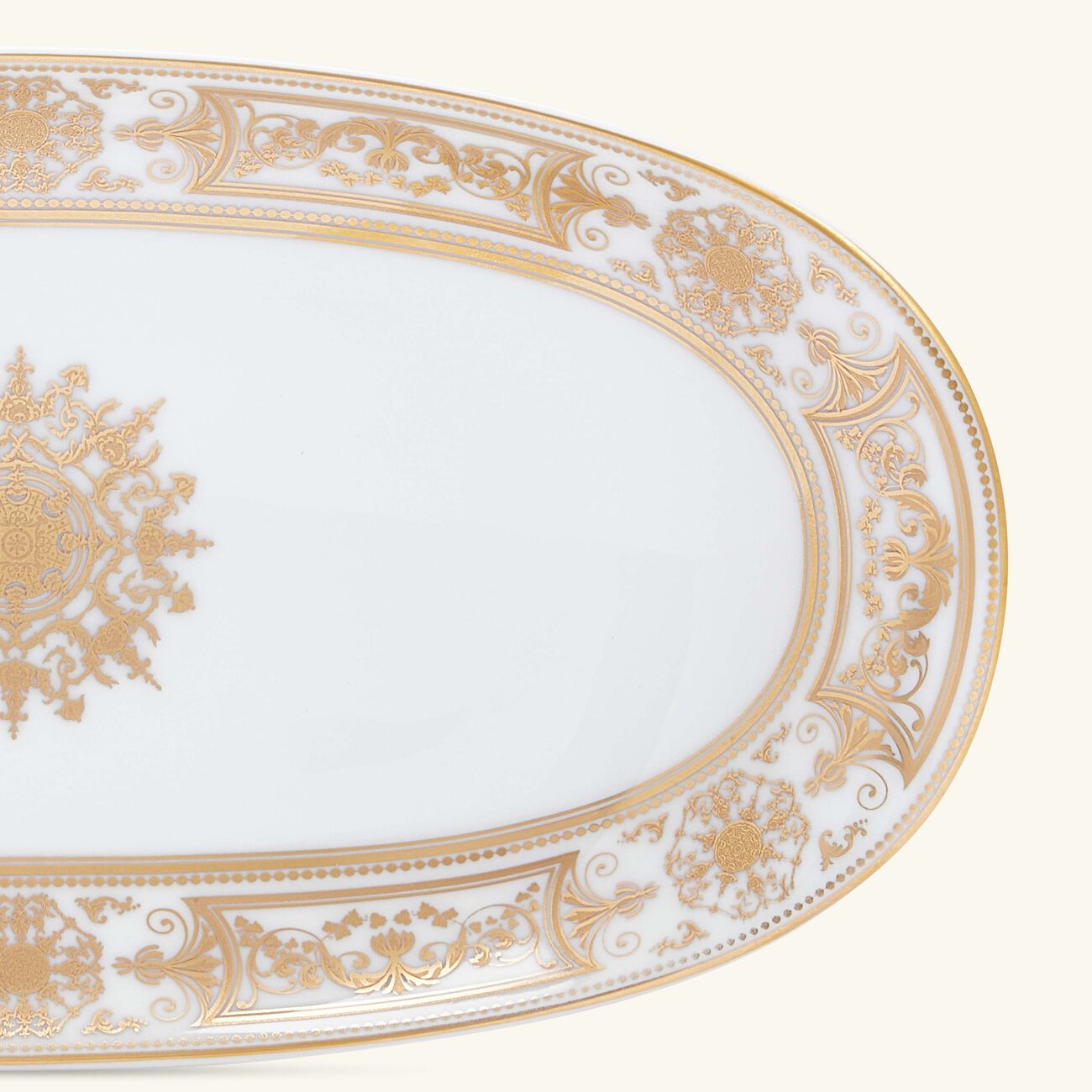 Aux Rois Serving Platter Oval Gold bernardaud aux rois serving platter oval gold