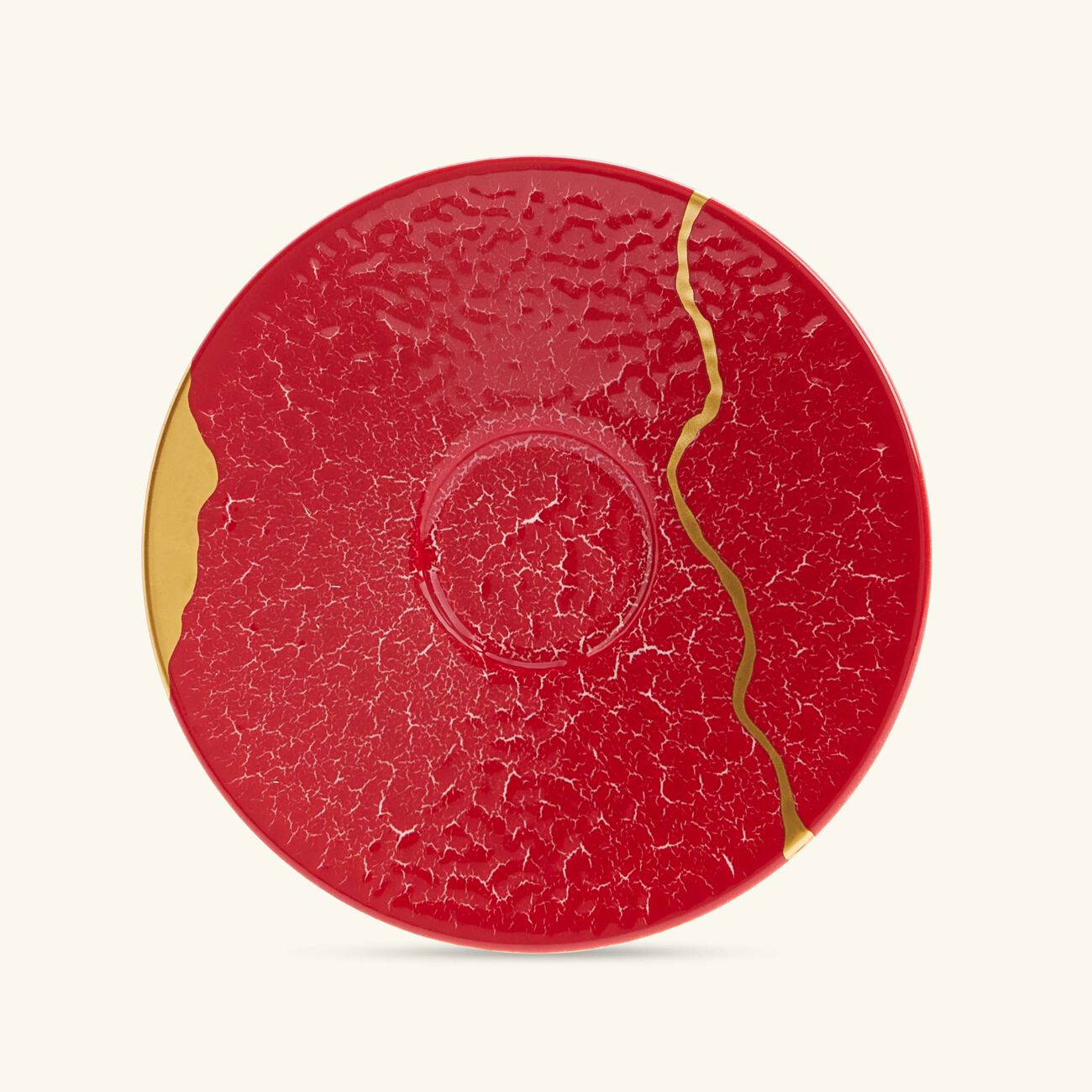Kintsugi Rouge Espresso Cups And Saucers - Set Of 2 bernardaud kintsugi rouge espresso cups and saucers set of 2