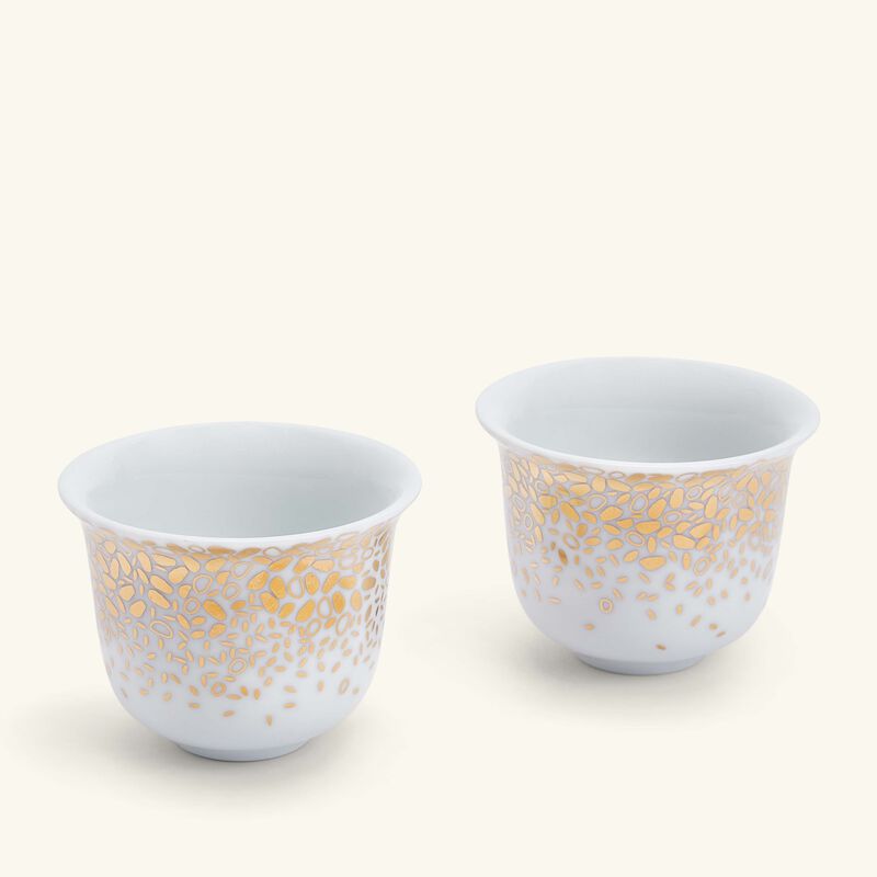 silsal tamrah dates spread bottom arabic coffee cup gold set of 2