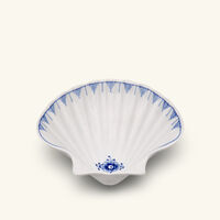 رويال كوبنهاغن طقم أطباق التقديم بلو فلوتد بلاين أبيض من ثلاثة أطباق