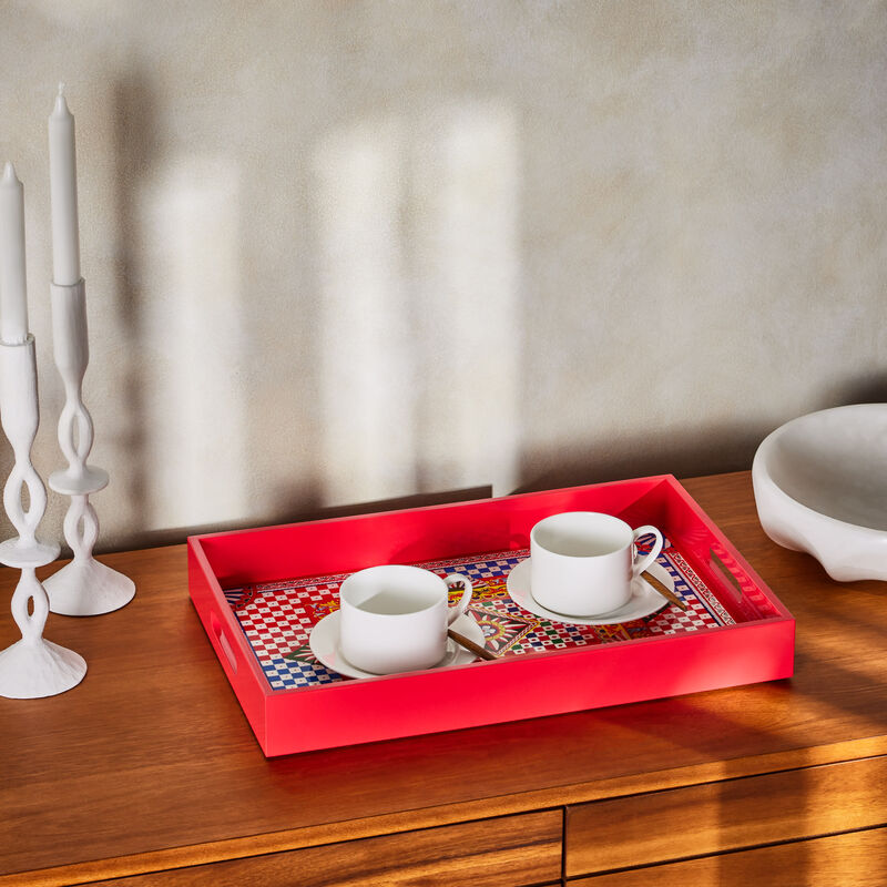 Carretto Tray Rectangular Large dolce gabbana casa carretto tray rectangular large