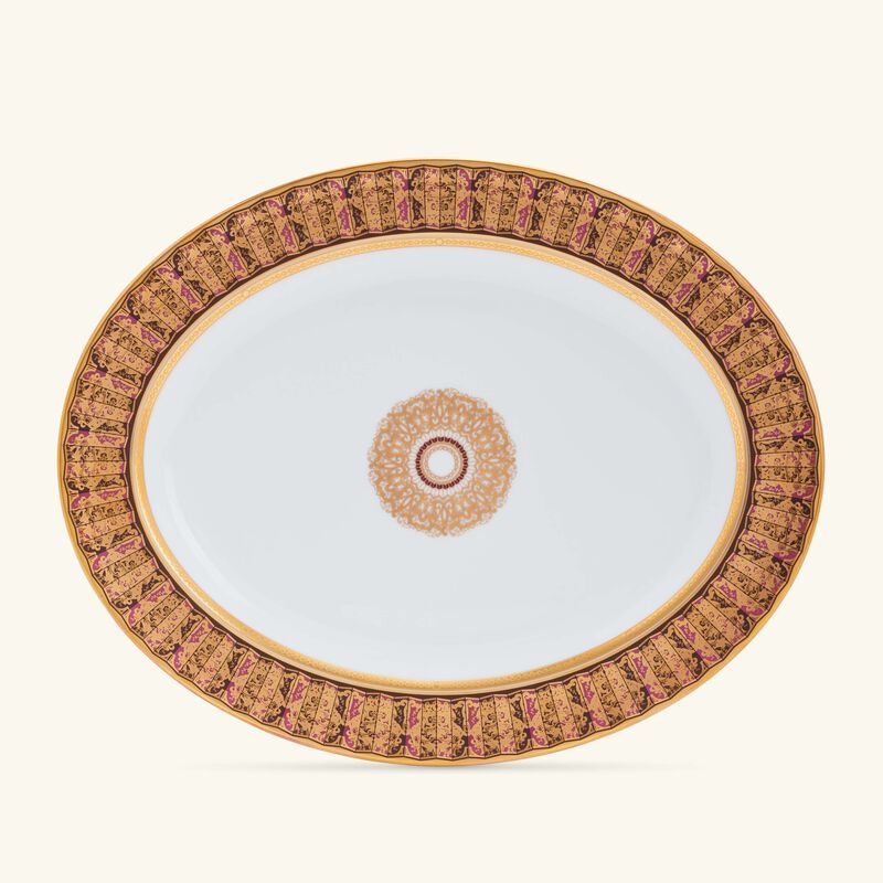 Eventail Serving Platter Oval White 33cm bernardaud eventail serving platter oval white 33cm