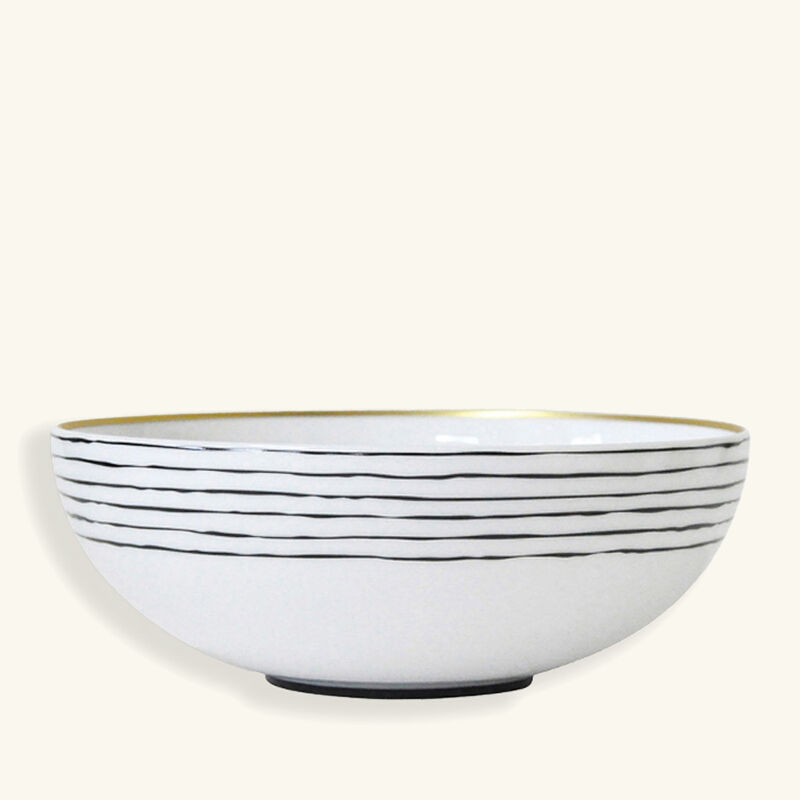 bernardaud aboro serving bowl black