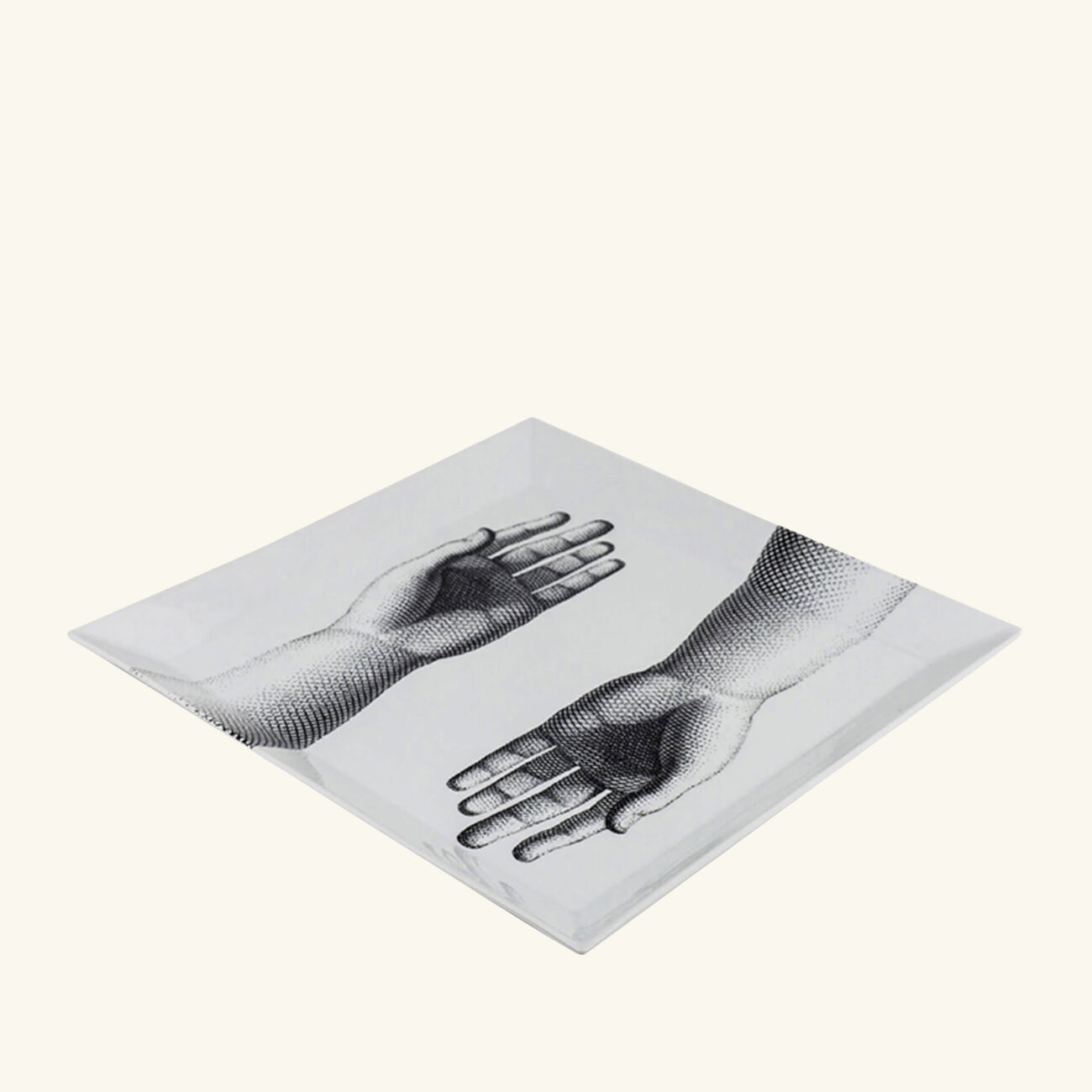 Mani Tray Square Large Grey fornasetti mani tray square large grey