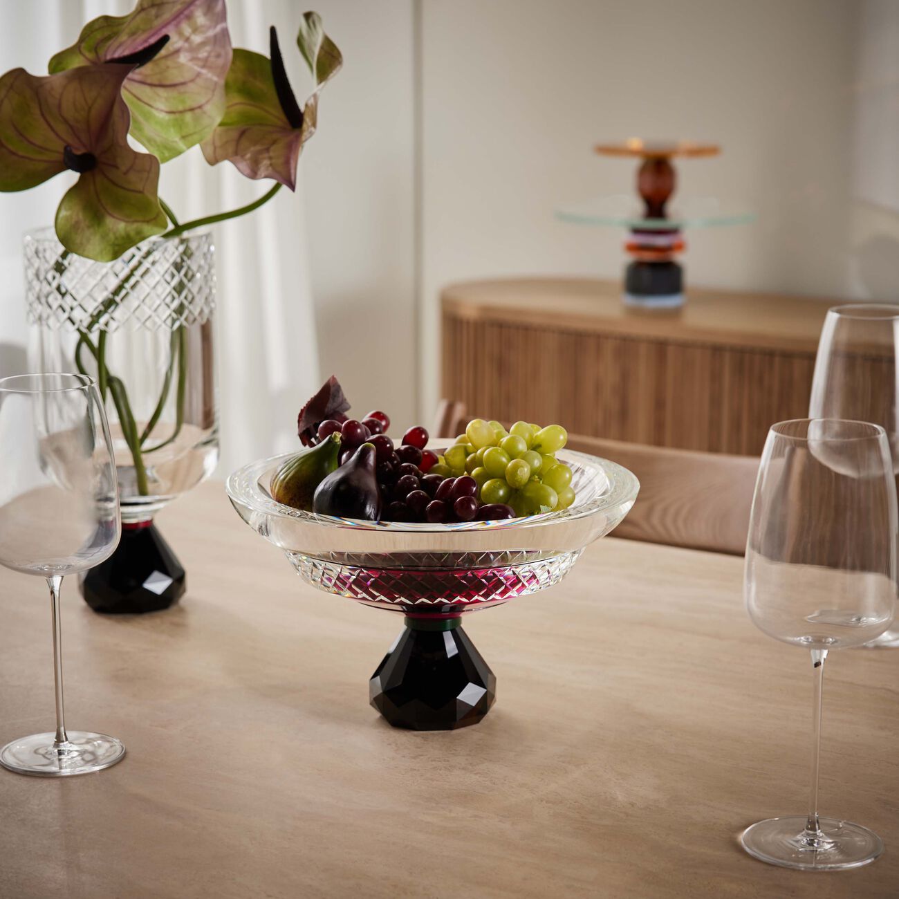 ريفليكشنز كوبنهاغن طبق الديكور بوكيه باللون البرغندي