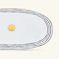 bernardaud aboro serving platter black 23cm