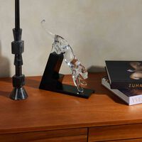 باكارا منحوتة بانتير ذا ليب متوسطة شفافة