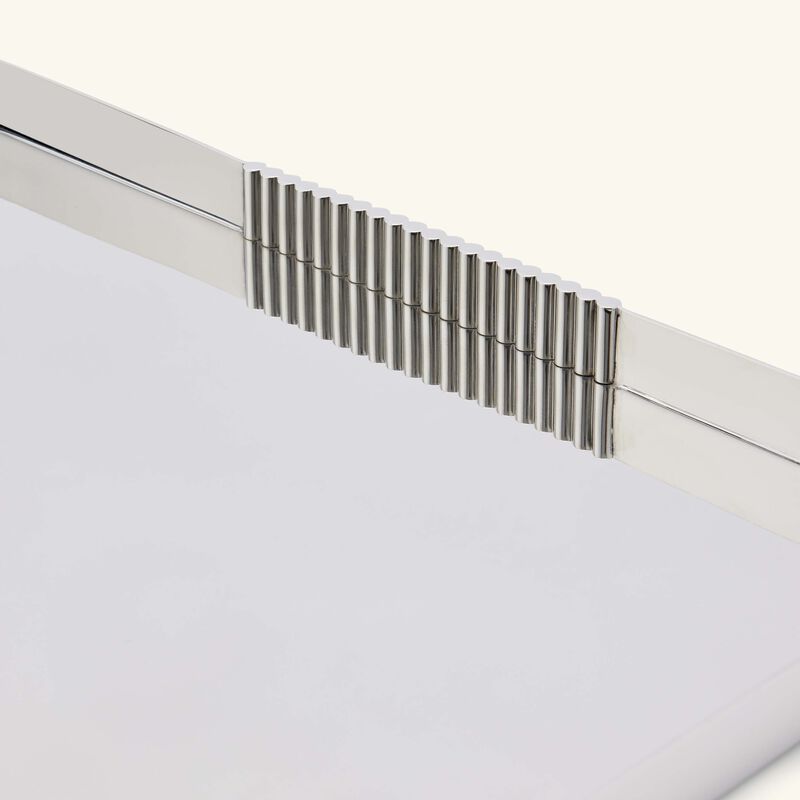 رالف لورين هوم صينية التقديم ثورب مستطيلة كبيرة من الستانلس ستيل