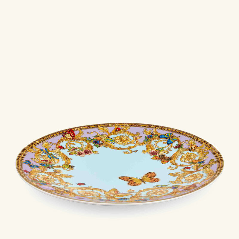 Le Jardin de Versace Charger Plate Round Blue 33cm le jardin de versace charger plate round blue 33cm