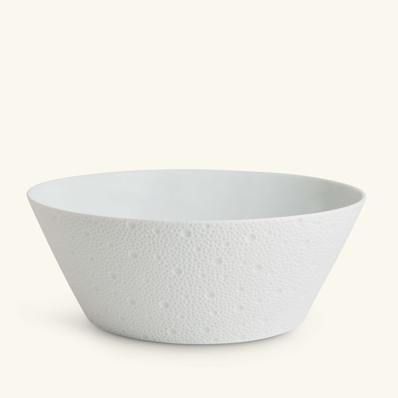 Ecume Salad Bowl White 24cm bernardaud ecume salad bowl white 24cm