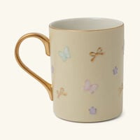 villari butterfly tea pot white