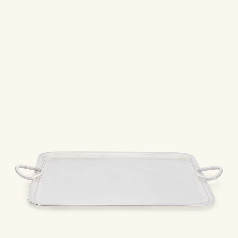christofle vertigo serving tray rectangular extra large silver plated