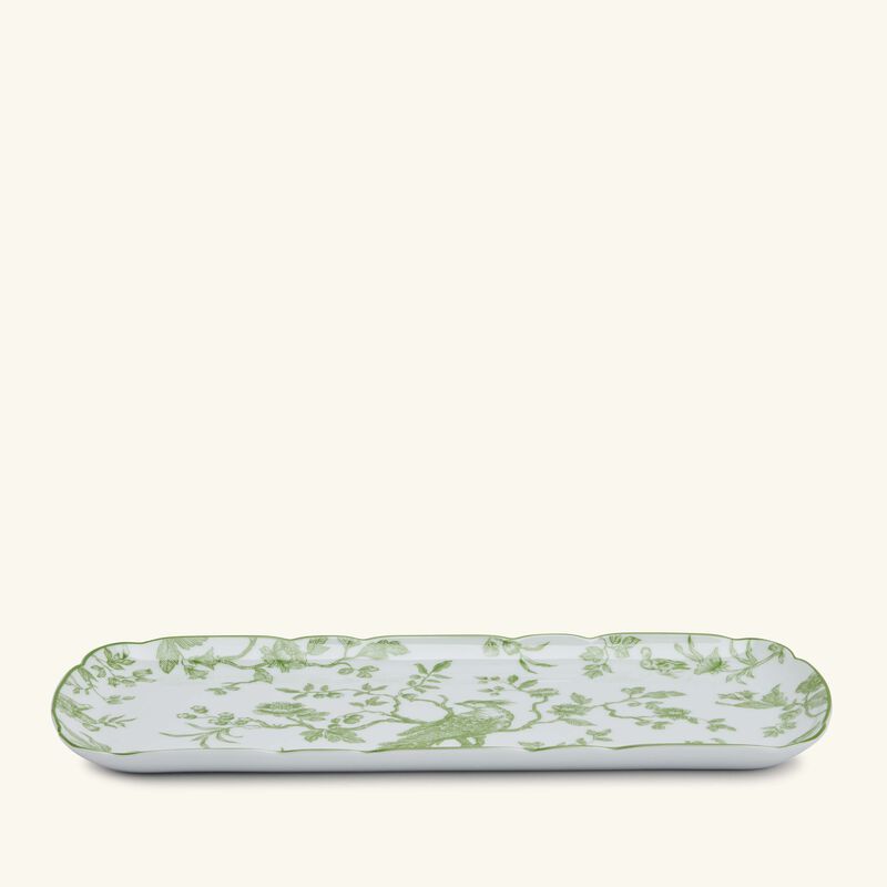 Albertine Cake Platter Rectangular Green 38cm bernardaud albertine cake platter rectangular green 38cm