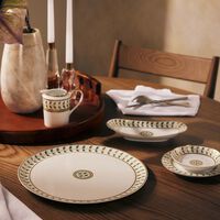 bernardaud constance serving platter round green 33cm