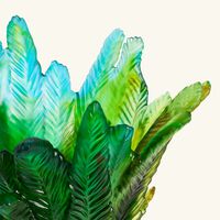 daum palm beach vase extra large blue