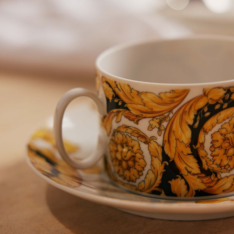 Barocco 92 Tea Cup & Saucer versace barocco 92 tea cup saucer