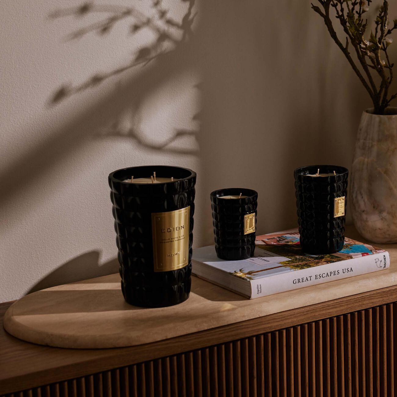 edion cello suite no 23 rosastro harmony nero scented candle 500g