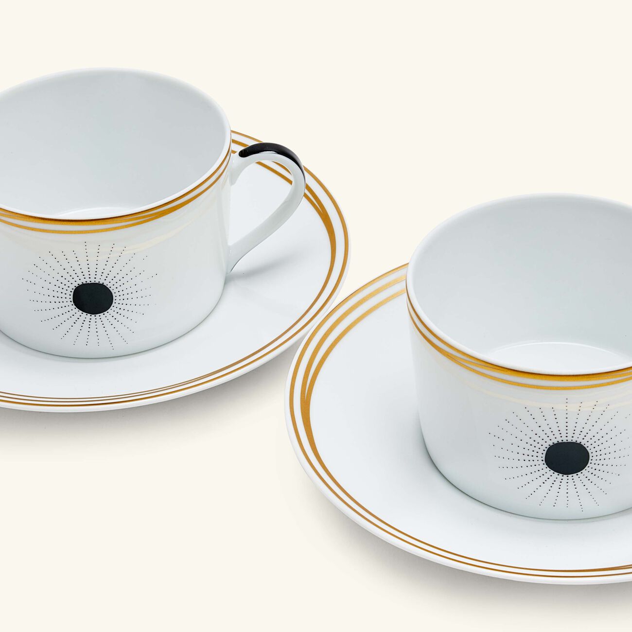 bernardaud tea cup   saucer white set of 2