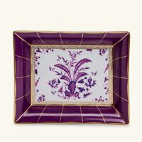 Prunus Ashtray Rectangular Small Purple bernardaud prunus ashtray rectangular small purple