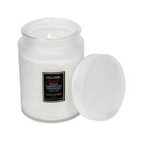 Spiced Goji Tarocco Orange Large Jar Candle With Glass Lid voluspa spiced goji tarocco orange large jar candle with glass lid