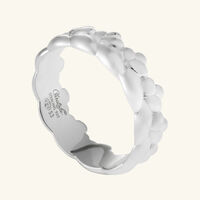 كريستوفل خاتم بابيلون رفيع فضي   مقاس 57