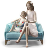 Our Reading Moment Mother Figurine, small