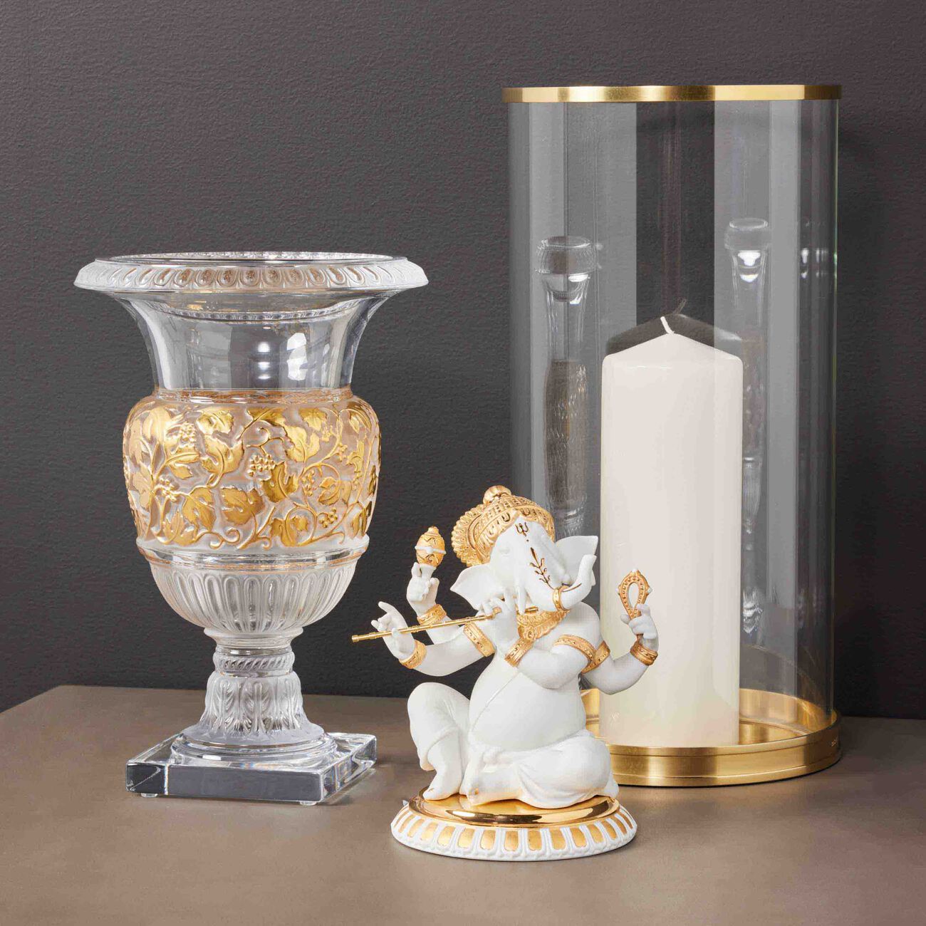 Bansuri Ganesha Sculpture Small White lladro bansuri ganesha sculpture small white